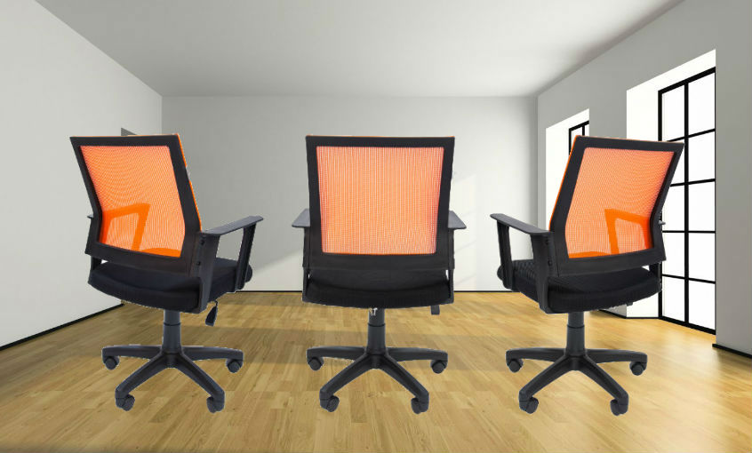 Слайд 7-Кресло для оператора РК 15 оранжевая спинка